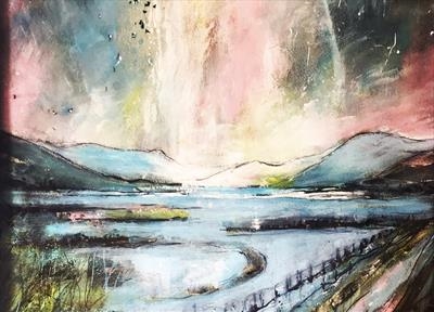 Tumbling birds over Marshes