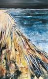Almanarre Plage by Jane Burt, Painting, Acrylic on canvas