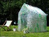 Green Green House by Jane Burt, Sculpture, Plastic Bottles