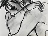 Life study by Jane Burt, Drawing, Charcoal on Paper