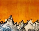 Morning Splendour by Jane Burt, Painting, Mixed Media on paper