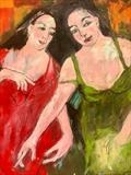 My Love by Jane Burt, Painting, Oil on Paper