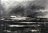 Salt Marshes. by Jane Burt, Painting, Monoprint