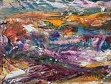 clouds above the valley by Jane Burt, Painting, Oil on Paper