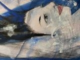 face detail by Jane Burt, Painting