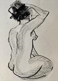 life study 5 by Jane Burt, Drawing