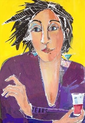 'Another Day' by Jane Burt, Painting, Collage