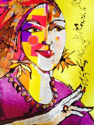 smoker by Jane Burt, Painting